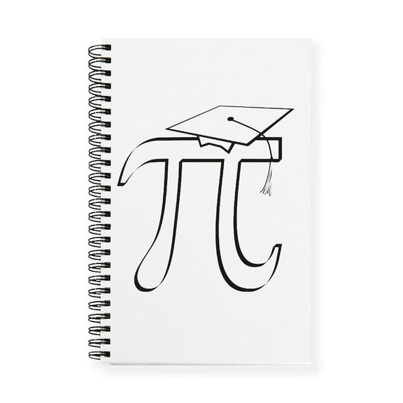 CafePress - Math Pi Graduate - Spiral Bound Journal Notebook, Personal Diary Dot Grid