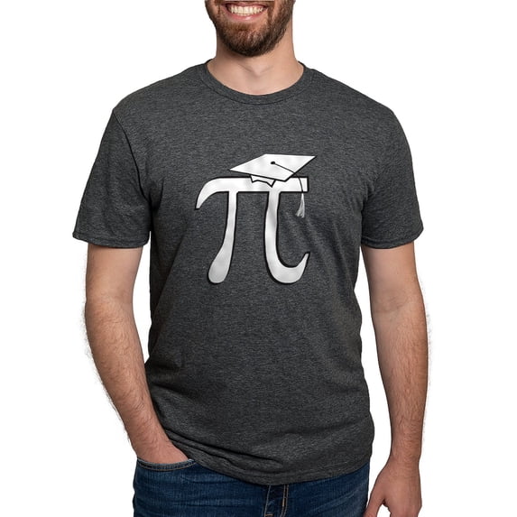CafePress - Math Pi Graduate T Shirt - Mens Tri-blend T-Shirt