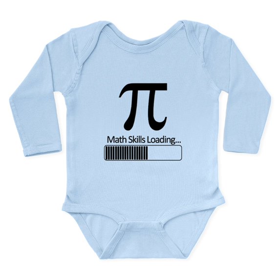 CafePress - Math Skills Loading Body Suit - Long Sleeve Cotton Baby Bodysuit