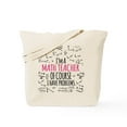 thumbnail image 1 of CafePress - Math Teacher With Problems Tote Bag - Unisex Canvas Tote Bag, Beige, 1-Piece, 1 of 7