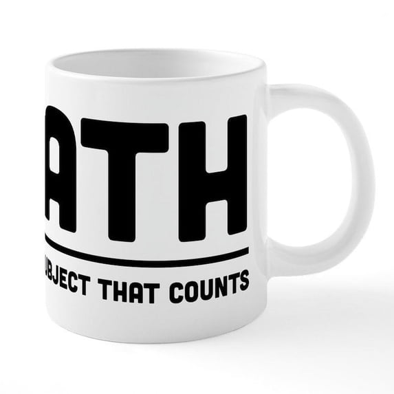 CafePress - Math: The Only Subject That - 20 Oz White Ceramic Mega Mug
