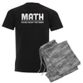 thumbnail image 1 of CafePress - Math: The Only Subject That Co Men's Dark Pajamas - Men's Dark Loose Fit Cotton Pajama Set, 1 of 7