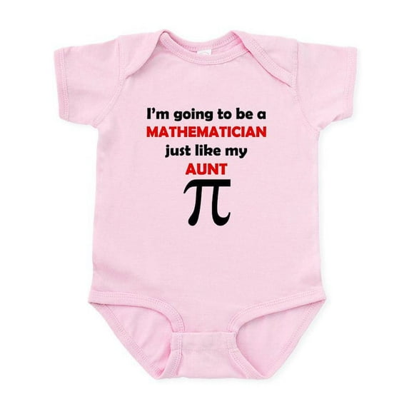 CafePress - Mathematician Like My Aunt Body Suit - Baby Light Bodysuit, Size Newborn - 24 Months