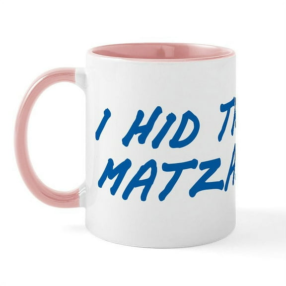 CafePress - Matzah Blue Mug - 11 oz Ceramic Mug - Novelty Coffee Tea Cup