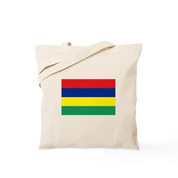 CafePress - Mauritian Flag Tote Bag - Unisex Canvas Tote Bag, Beige, 1-Piece