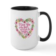thumbnail image 1 of CafePress - May She Who Gave Birth Be Happy Large Mug - 15 oz Ceramic Large White Novelty Mug, 1 of 4