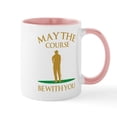thumbnail image 1 of CafePress - May The Course Be With You Mug - 11 oz Ceramic Mug - Novelty Coffee Tea Cup, 1 of 4