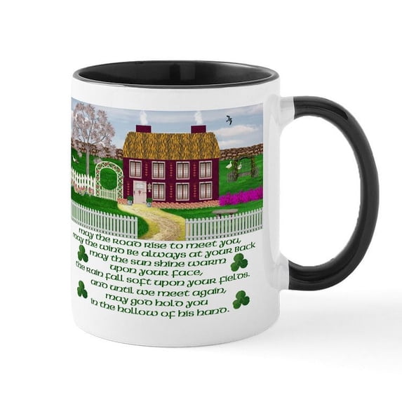 CafePress - May The Road Rise... Mug - 11 oz Ceramic Mug - Novelty Coffee Tea Cup