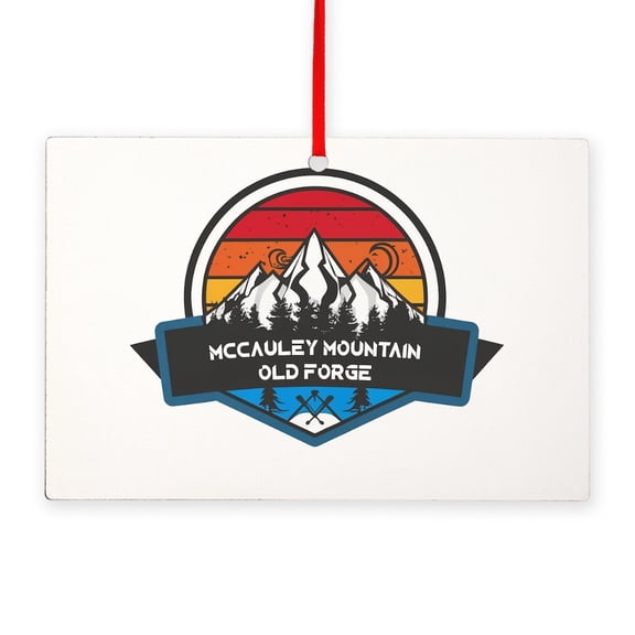 CafePress - Mccauley Mountain Old Forge New York - Wood Rectangle Ornament 6"x4"