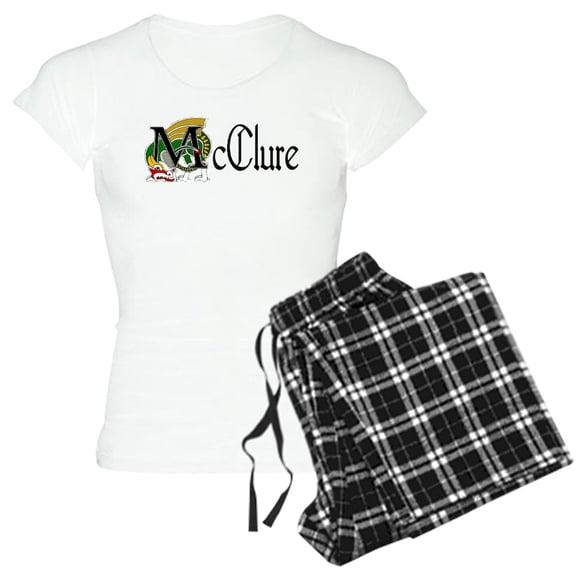 CafePress - Mcclure Celtic Dragon Women's Light Pajamas - Women's Short Sleeve Print T-Shirt and Pants Light Cotton Pajama Set