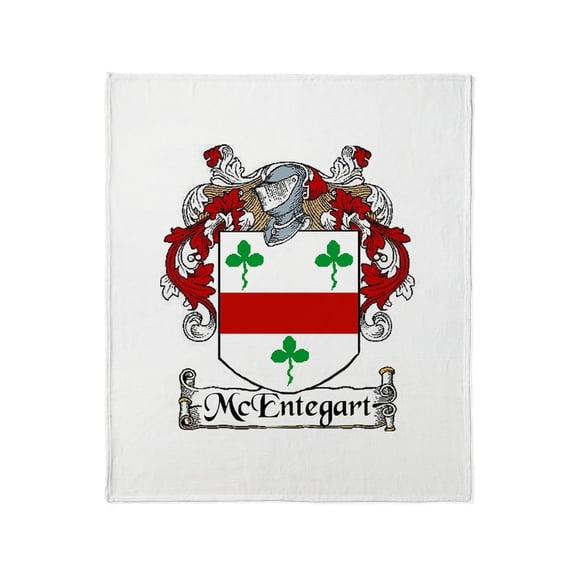 CafePress - Mcentegart Coat Of Arms Throw Blanket - Soft Fleece Throw Blanket, 50"x60" for All Ages