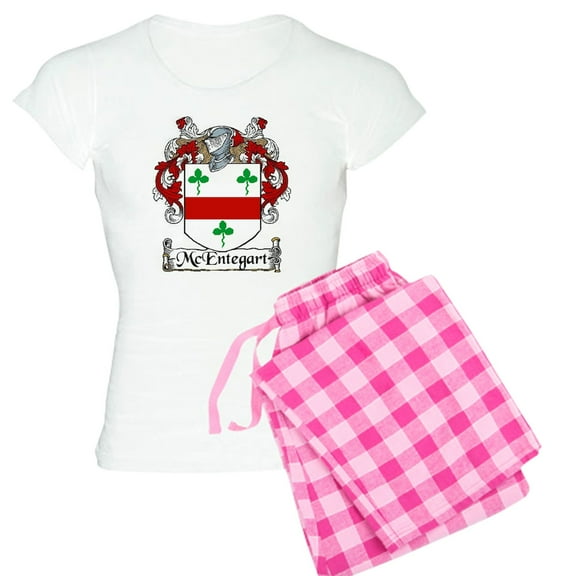 CafePress - Mcentegart Coat Of Arms Women's Light Pajamas - Women's Short Sleeve Print T-Shirt and Pants Light Cotton Pajama Set