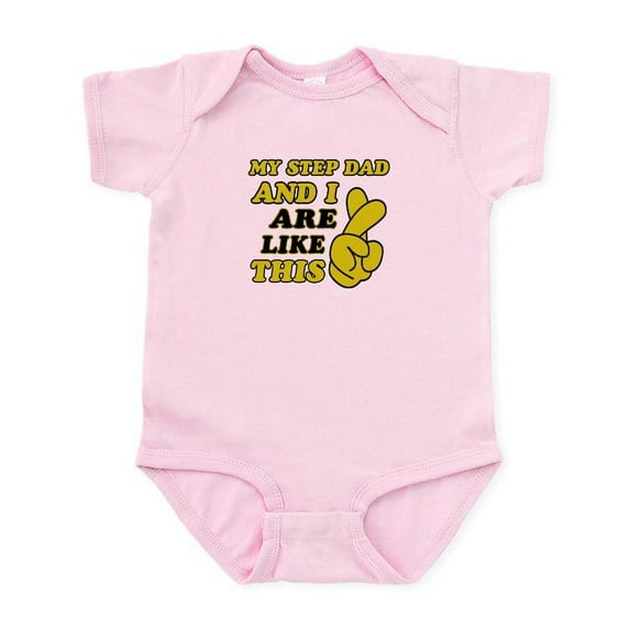 CafePress - Me And Step Dad Are Like This Infant Bodysuit - Baby Light Bodysuit, Size Newborn - 24 Months