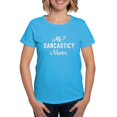thumbnail image 1 of CafePress - Me? Sarcastic? Never. Women's Classic T Shirt - Women's Traditional Fit Dark T-Shirt, 1 of 4