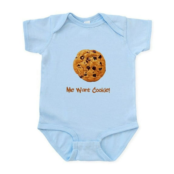 CafePress - Me Want Cookie Infant Bodysuit - Baby Light Bodysuit, Size Newborn - 24 Months