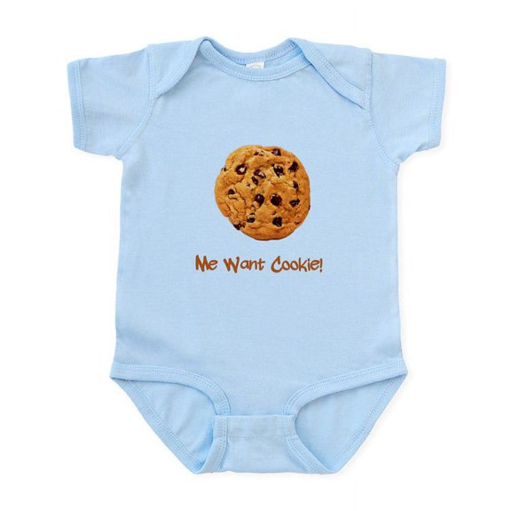 CafePress - Me Want Cookie Infant Bodysuit - Baby Light Bodysuit, Size Newborn - 24 Months