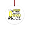 thumbnail image 1 of CafePress - Means World To Me 1 Endometriosis Shirts Ornament -  Round Wood Ornament 4", 1 of 2