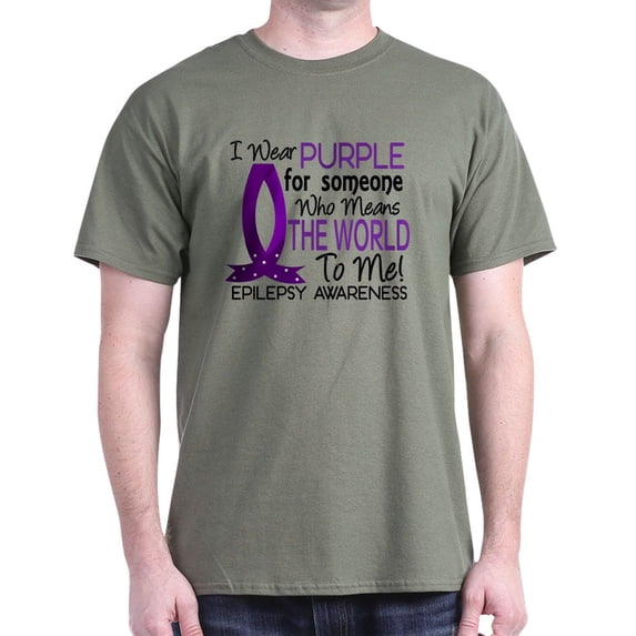 CafePress - Means World To Me 1 Epilepsy Shirts T Shirt - Men's Classic Graphic Cotton T-Shirt