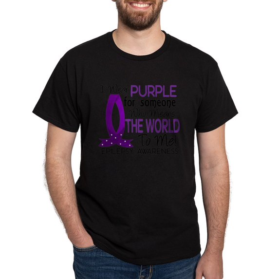CafePress - Means World To Me 1 Epilepsy Shirts T Shirt - Men's Classic Graphic Cotton T-Shirt