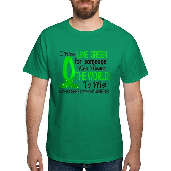 CafePress - Means World To Me 1 Non Hodgkin's Lymphoma Shirts - Men's Classic Graphic Cotton T-Shirt