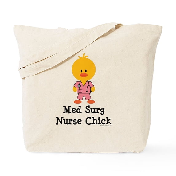 CafePress - Med Surg Nurse Chick Tote Bag - Unisex Canvas Tote Bag, Beige, 1-Piece