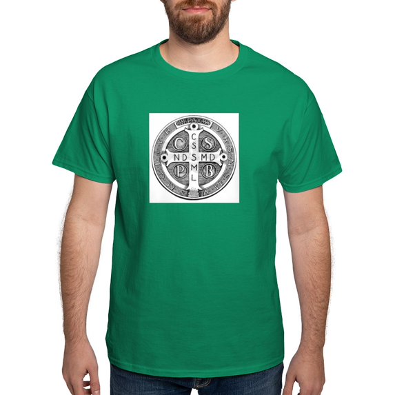 CafePress - Medal Of Saint Benedict T Shirt - Men's Classic Graphic Cotton T-Shirt
