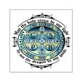 thumbnail image 1 of CafePress - Medal Of St Benedict Square Sticker 3 X 3 - Square Sticker 3" x 3", 1 of 1