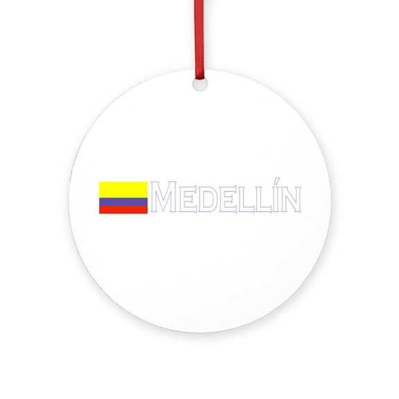 CafePress - Medellin, Colombia -  Round Wood Ornament 4"