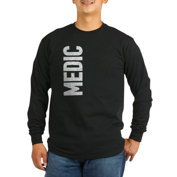 CafePress - Medic (Vertical) Long Sleeve Dark T Shirt - Long Sleeve Dark T-Shirt