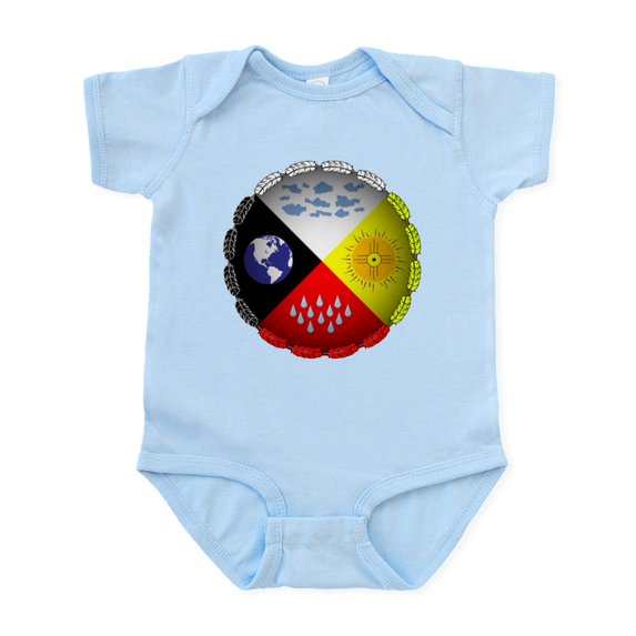 CafePress - Medicine Wheel Body Suit - Baby Light Bodysuit, Size Newborn - 24 Months