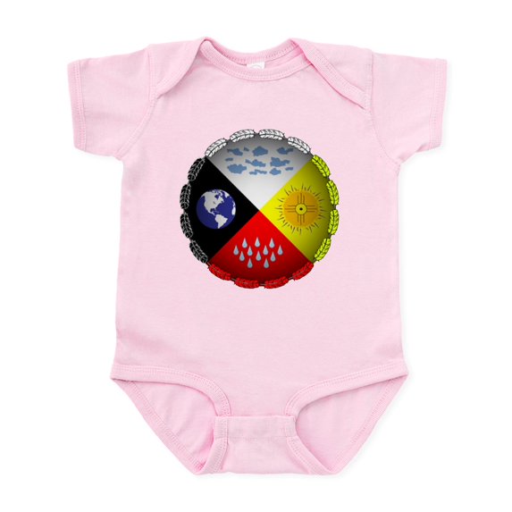 CafePress - Medicine Wheel Body Suit - Baby Light Bodysuit, Size Newborn - 24 Months