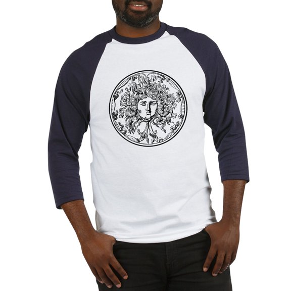 CafePress - Medusa Baseball Jersey - Cotton Baseball Jersey, 3/4 Raglan Sleeve Shirt