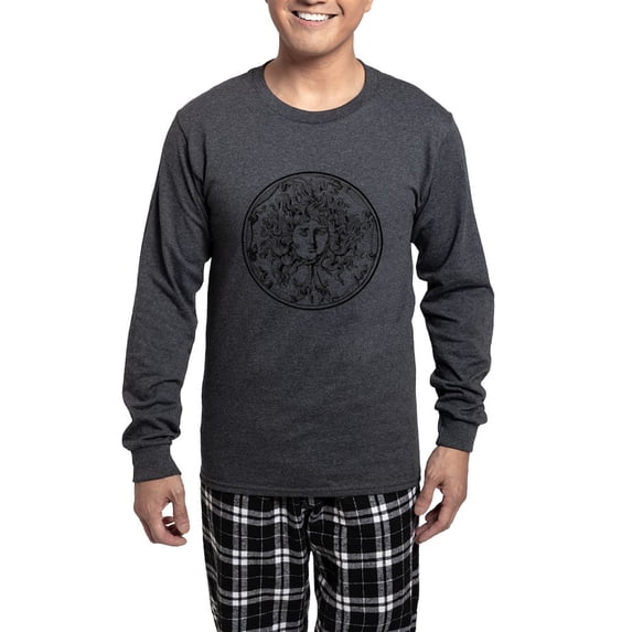 CafePress - Medusa - Men's Long Sleeve Charcoal Pajama Set