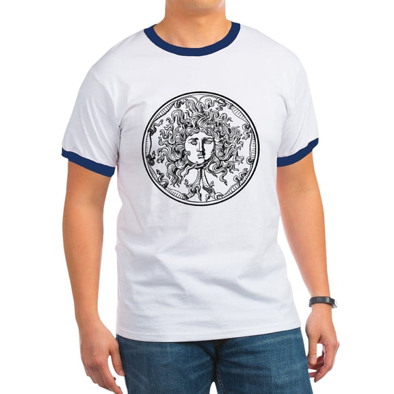 CafePress - Medusa Men's Ringer T Shirt - 100% Cotton Ringed T-Shirt