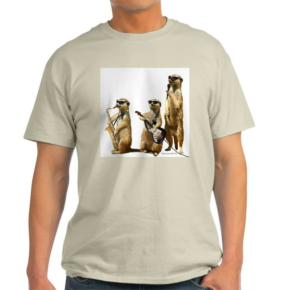 CafePress - Meerkat Trio2 Light T Shirt - Men's Classic Graphic T-Shirt