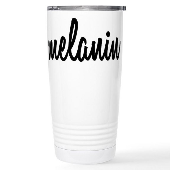 CafePress - Melanin 16 Oz Stainless Steel Travel Mug - Insulated Stainless Steel Travel Tumbler 20 oz.