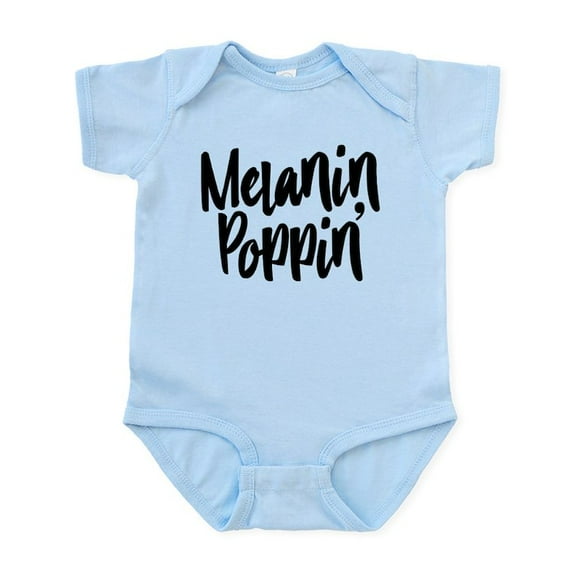 CafePress - Melanin Poppin Baby Light Bodysuit - Baby Light Bodysuit, Size Newborn - 24 Months