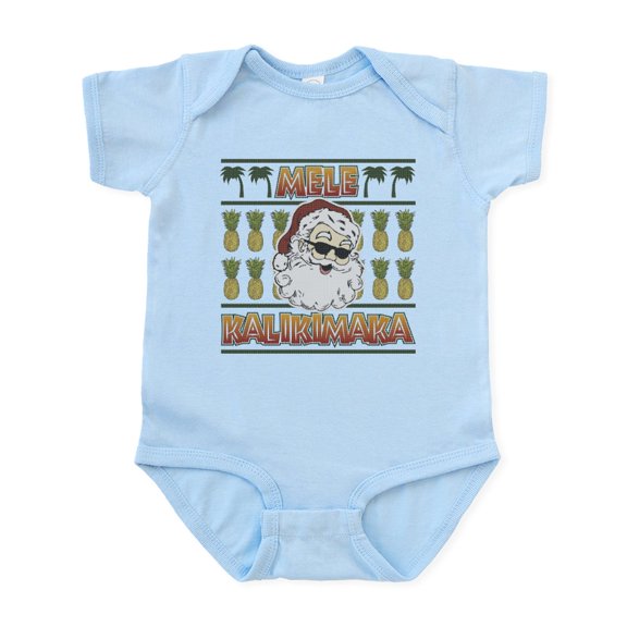 CafePress - Mele Kalikimaka Baby Light Bodysuit - Baby Light Bodysuit, Size Newborn - 24 Months