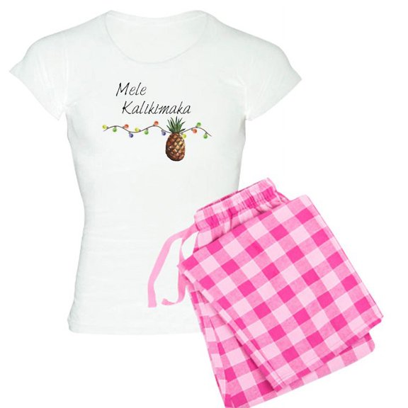 CafePress - Mele Kalikimaka Hawaiian Christmas Pajamas - Women's Light Pajamas