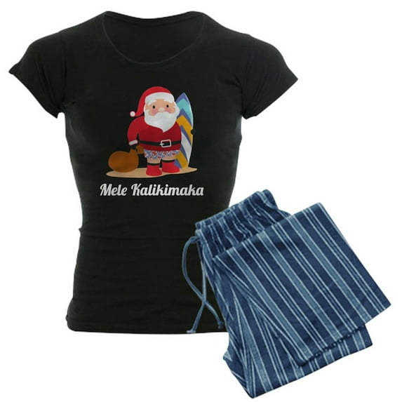 CafePress - Mele Kalikimaka - Women's Dark Pajamas