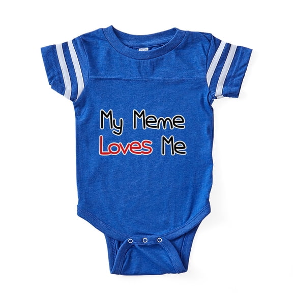 CafePress - Mema - Cute Infant Baby Football Bodysuit