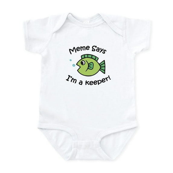 CafePress - Meme Says I'm A Keeper! Infant Bodysuit - Baby Light Bodysuit, Size Newborn - 24 Months