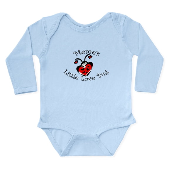 CafePress - Meme's Love Bug Ladybug Body Suit - Long Sleeve Cotton Baby Bodysuit