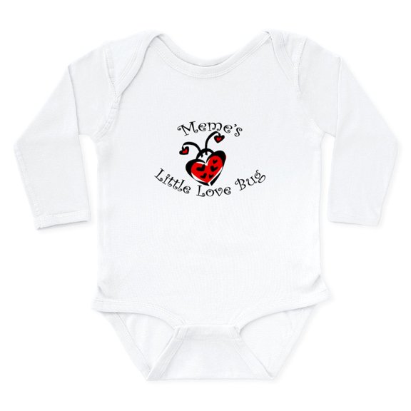 CafePress - Meme's Love Bug Ladybug Body Suit - Long Sleeve Cotton Baby Bodysuit