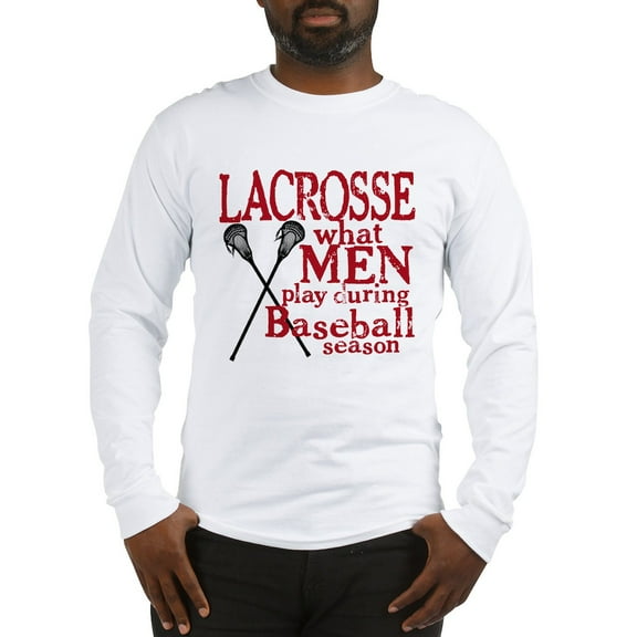 CafePress - Men Play Lacrosse Long Sleeve T Shirt - Unisex Cotton Long Sleeve T-Shirt