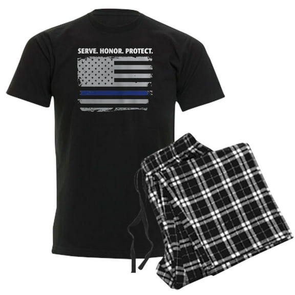 CafePress - Men's Dark Pajamas - Men's Dark Loose Fit Cotton Pajama Set