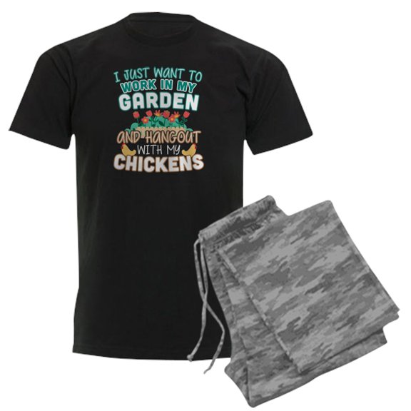 CafePress - Men's Dark Pajamas - Men's Dark Loose Fit Cotton Pajama Set