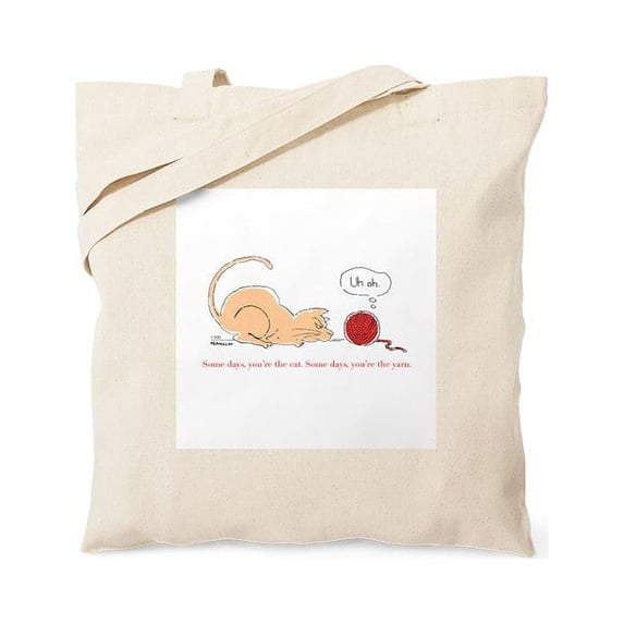 CafePress - Menacing Kitty Tote Bag - Unisex Canvas Tote Bag, Beige, 1-Piece