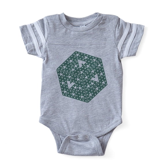 CafePress - Menger Sponge - Cute Infant Baby Football Bodysuit