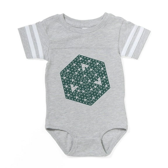CafePress - Menger Sponge - Cute Infant Baby Football Bodysuit
